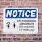 Signmission Tot Playground Appropriate For, 10 in W x Rectangle, Plastic OS-2PACK-NS-P-710-L-18701 - alternate 2